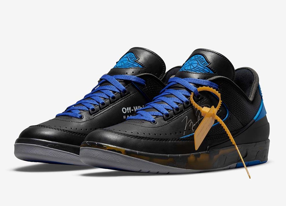 Jordan 2 Retro Low SP Off-White Black and Varsity Royal