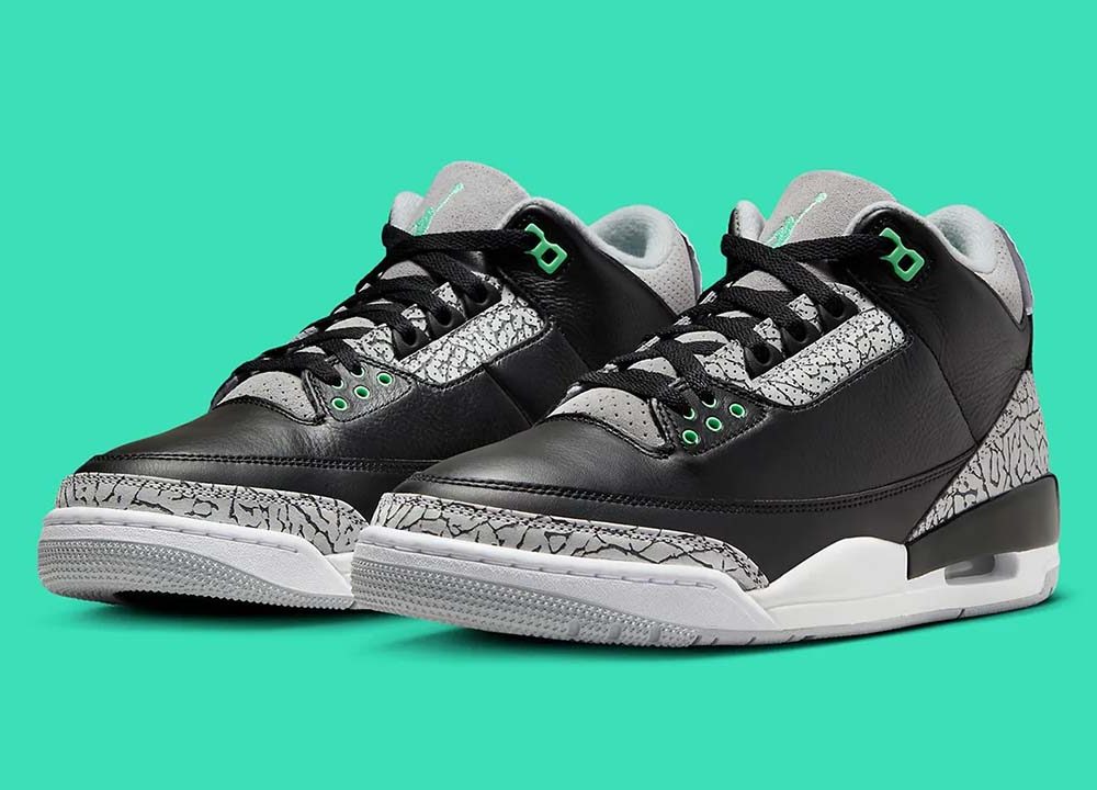 Jordan 3 Green Glow