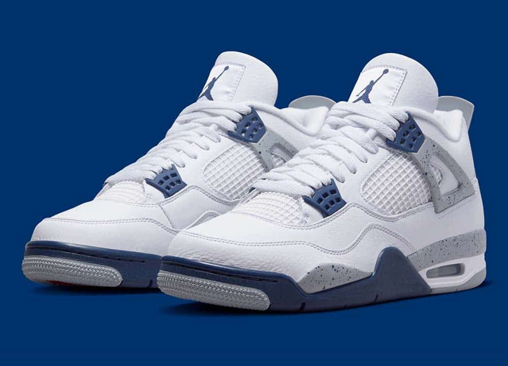 Jordan 4 Retro White Midnight Navy