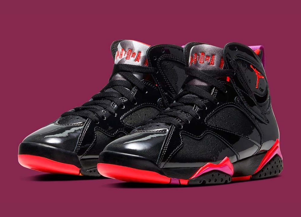 Jordan 7 Retro Black Patent-W