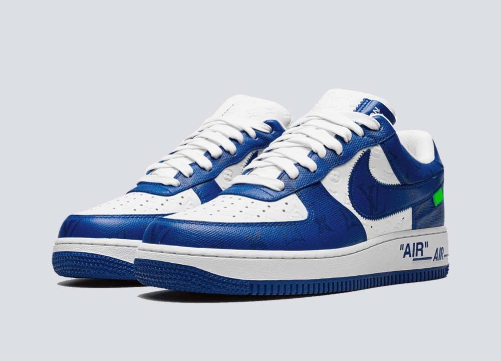 LV x Air Force 1 Low By Virgil Abloh White Royal