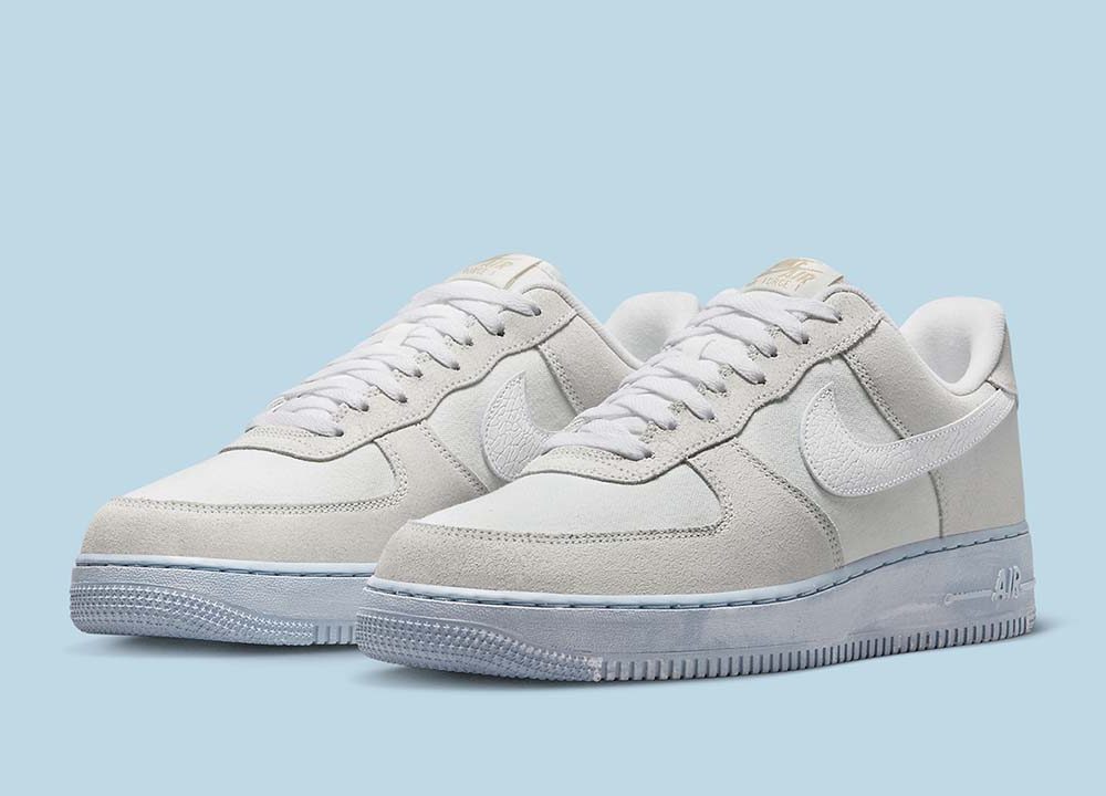 Nike Air Force 1 Low 07 LV8 EMB Summit White Blue Whisper