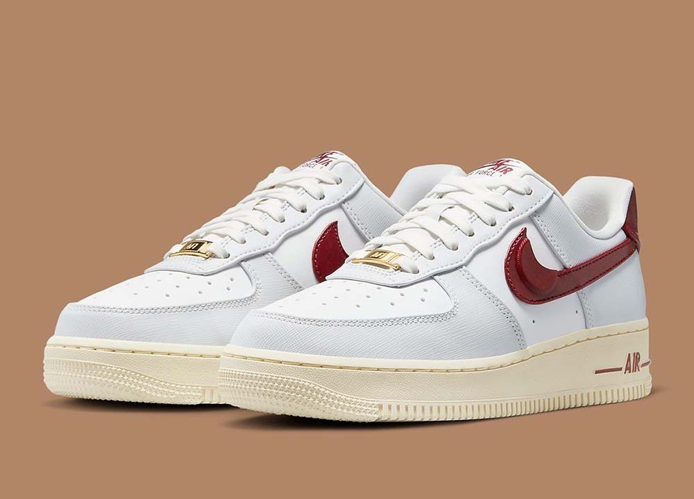 Nike Air Force 1 Low 07 SE Just Do It Photon Dust Team Red-W