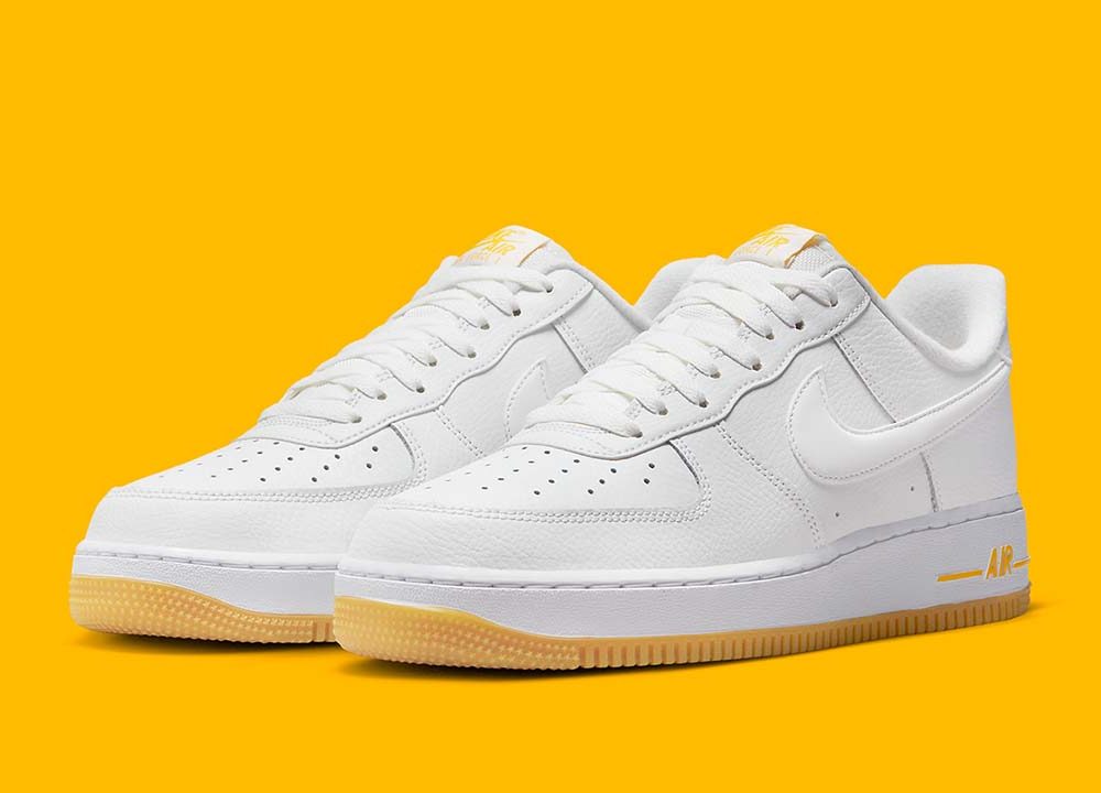 Nike Air Force 1 Low 07 White University Gold Gum