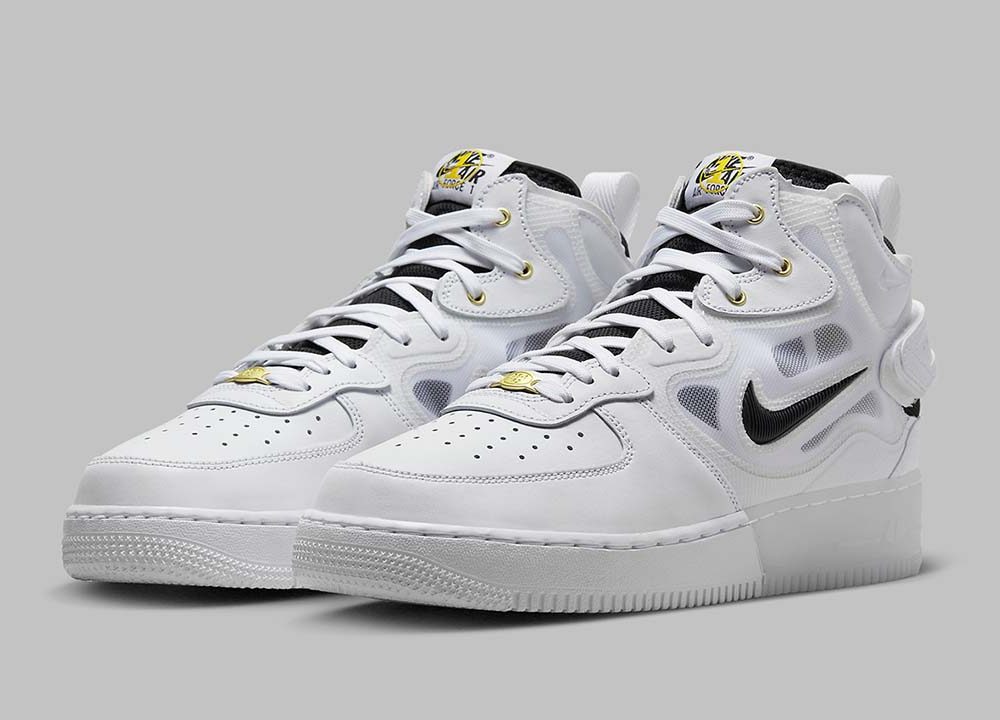Nike Air Force 1 Mid React 40th Anniversary White Black